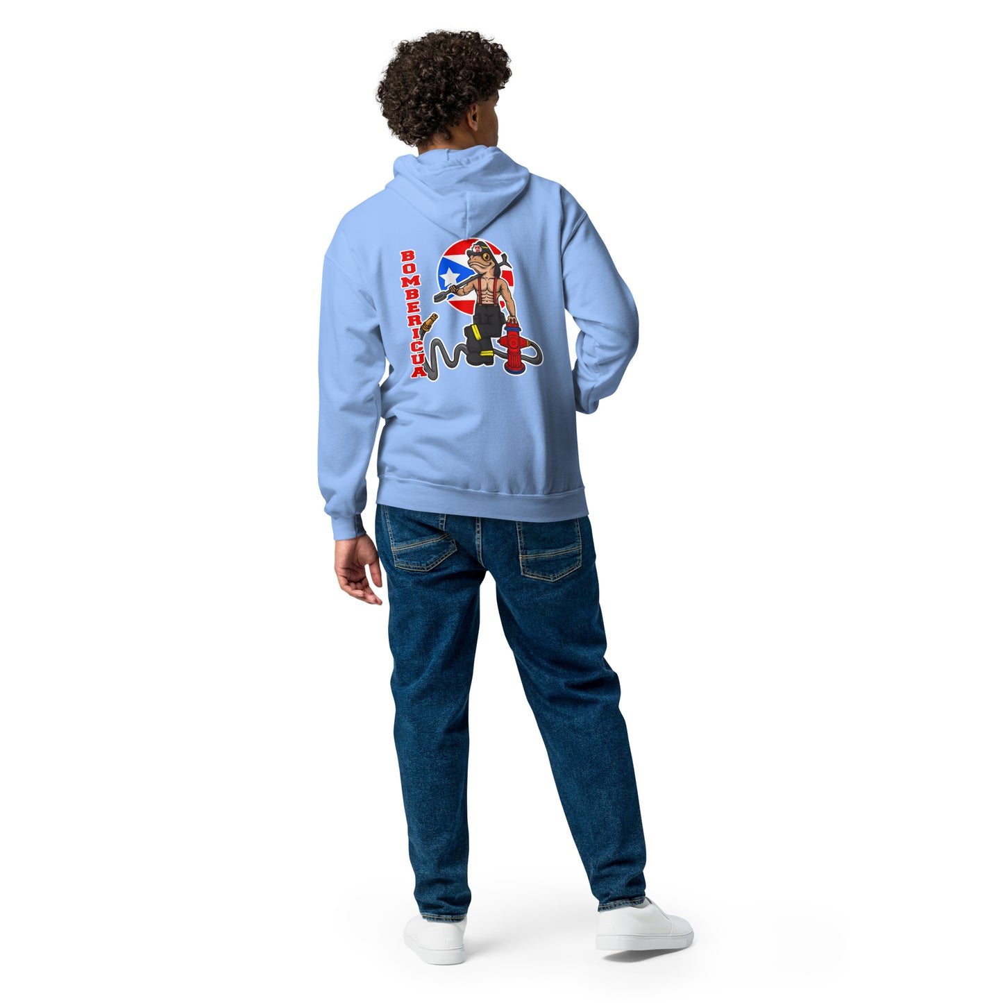 Hoodie-Coqui Bombericua:  Unisex heavy blend zip hoodie