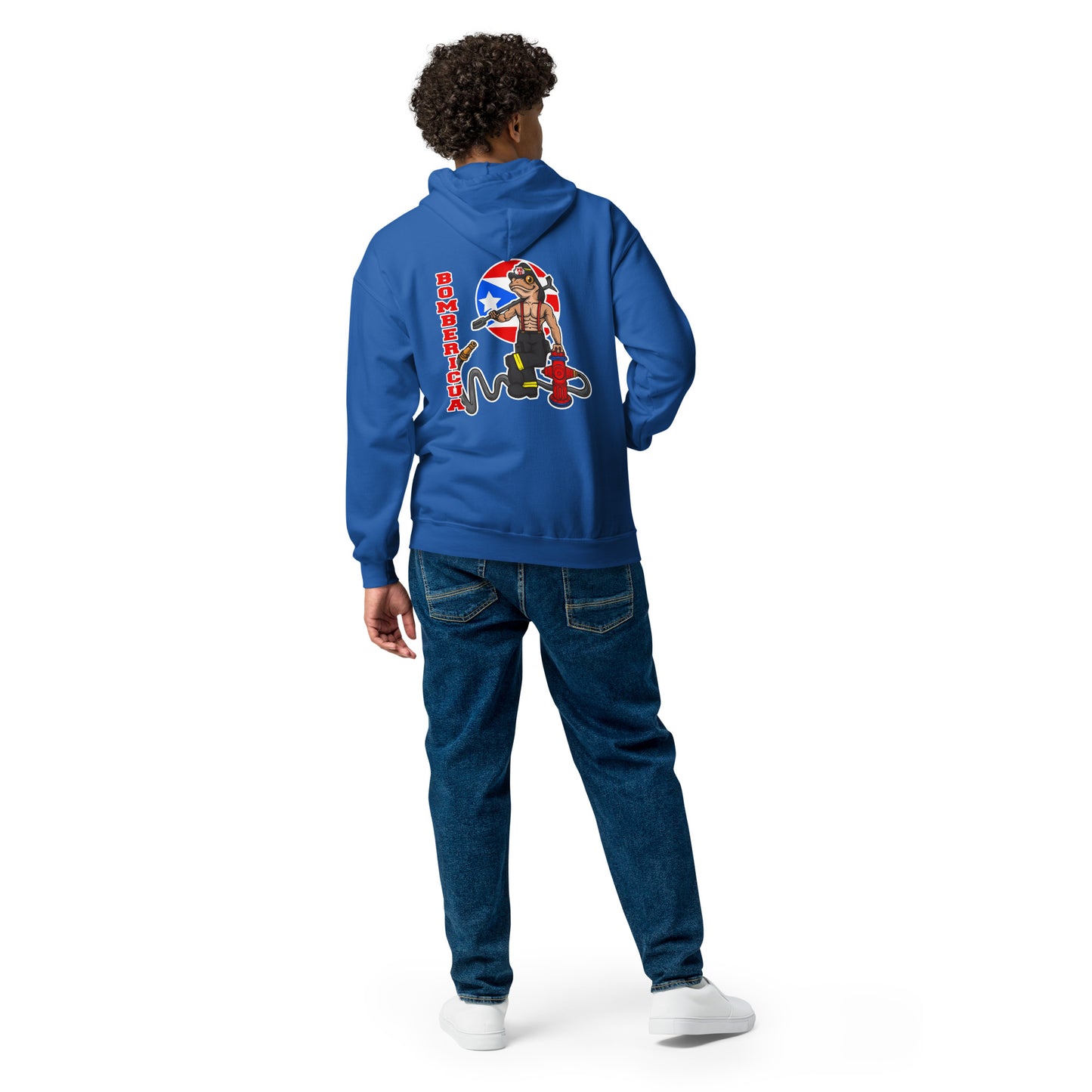 Hoodie-Coqui Bombericua:  Unisex heavy blend zip hoodie