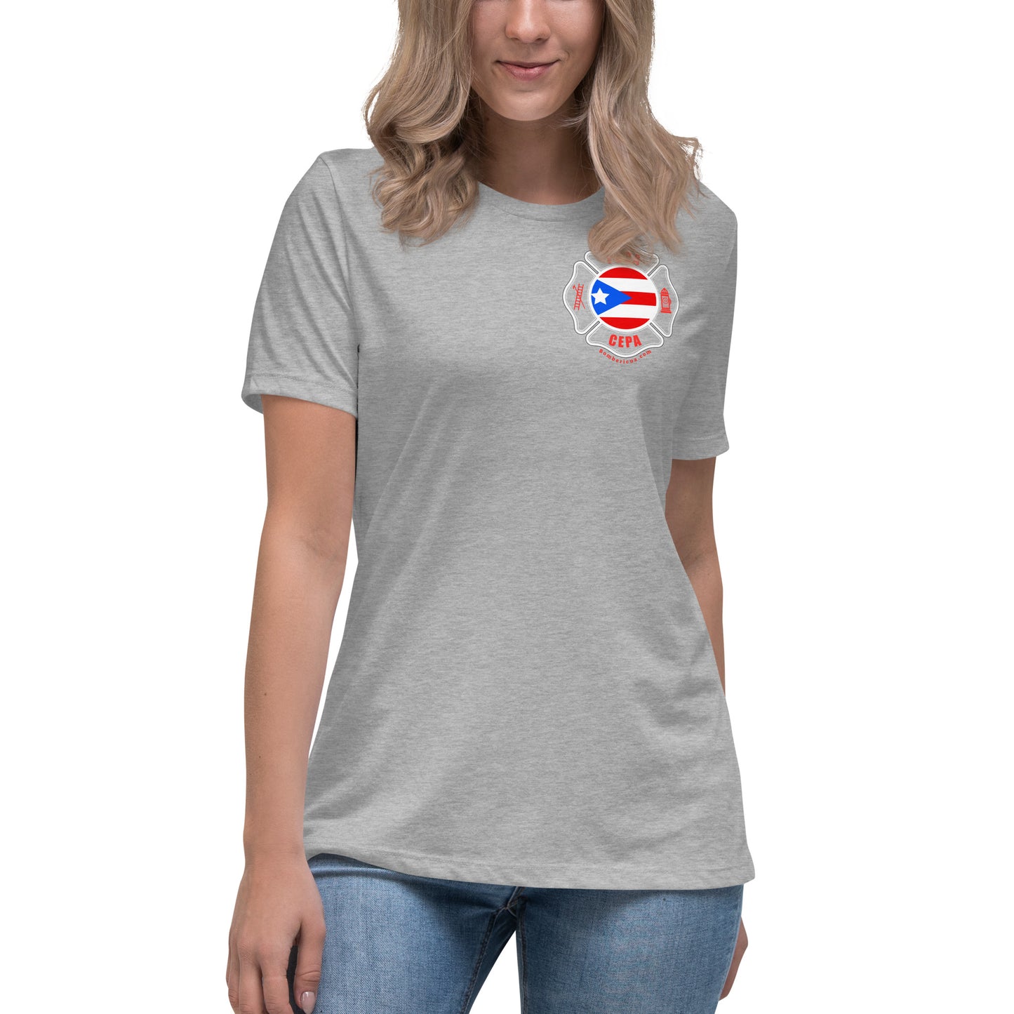 Women's Relaxed T-Shirt: Bomberos-Boricua