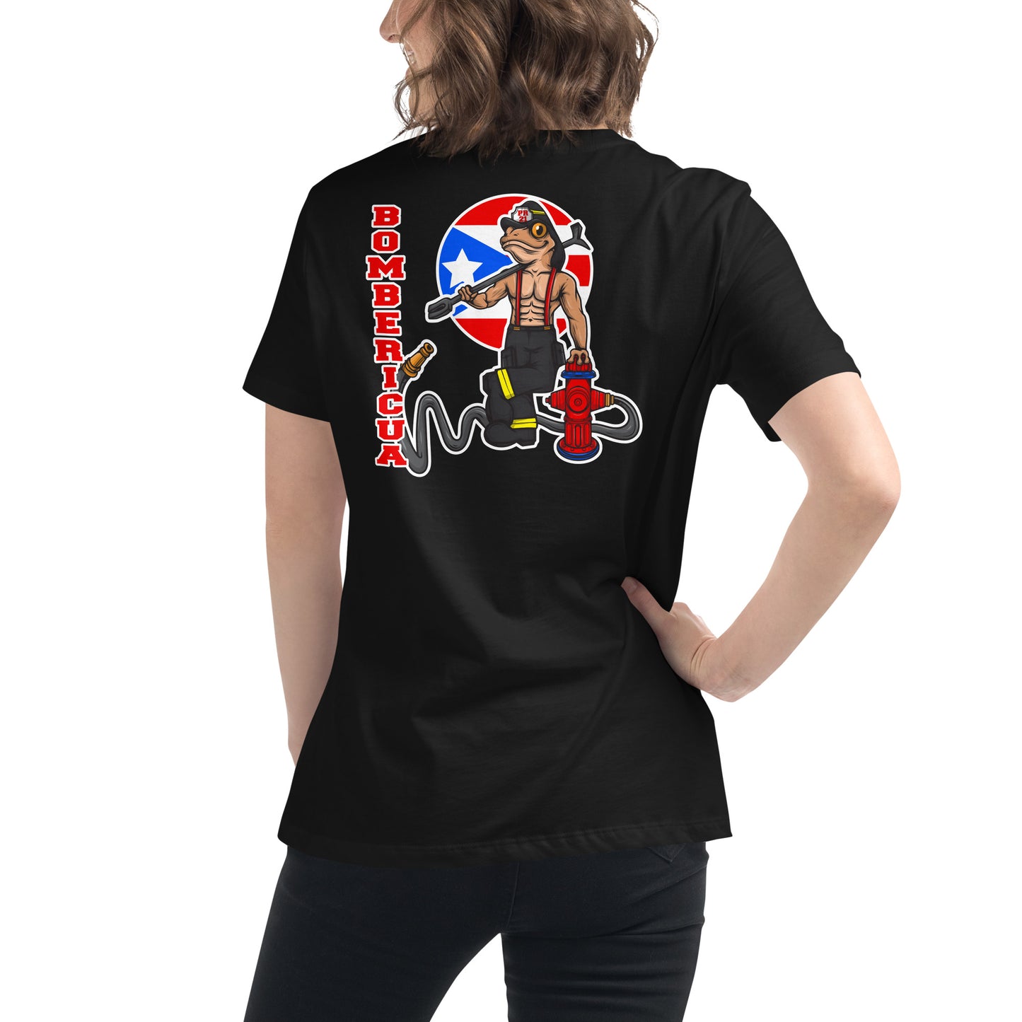 Women's Relaxed T-Shirt: Coqui Bombericua