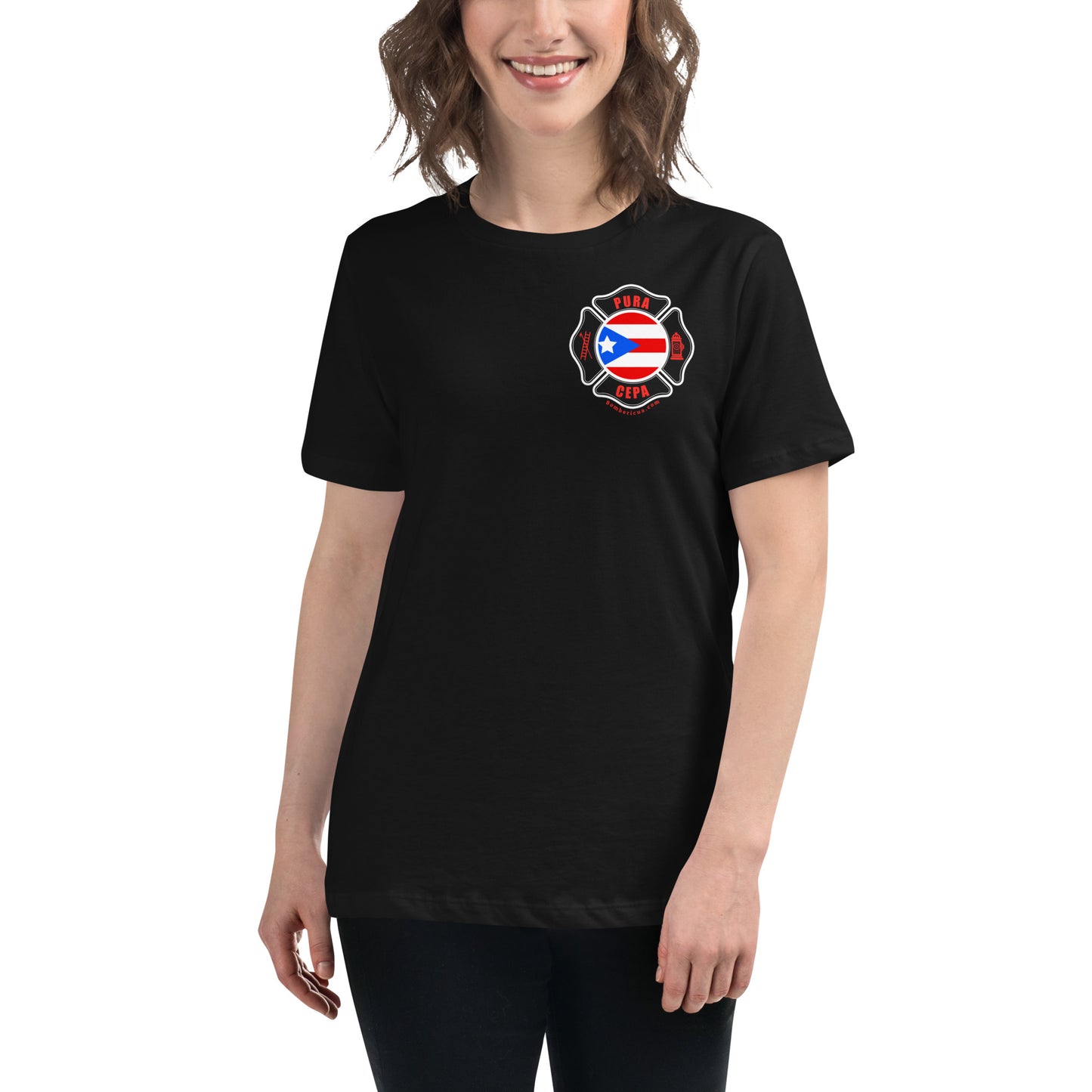 Women's Relaxed T-Shirt: Coqui Bombericua