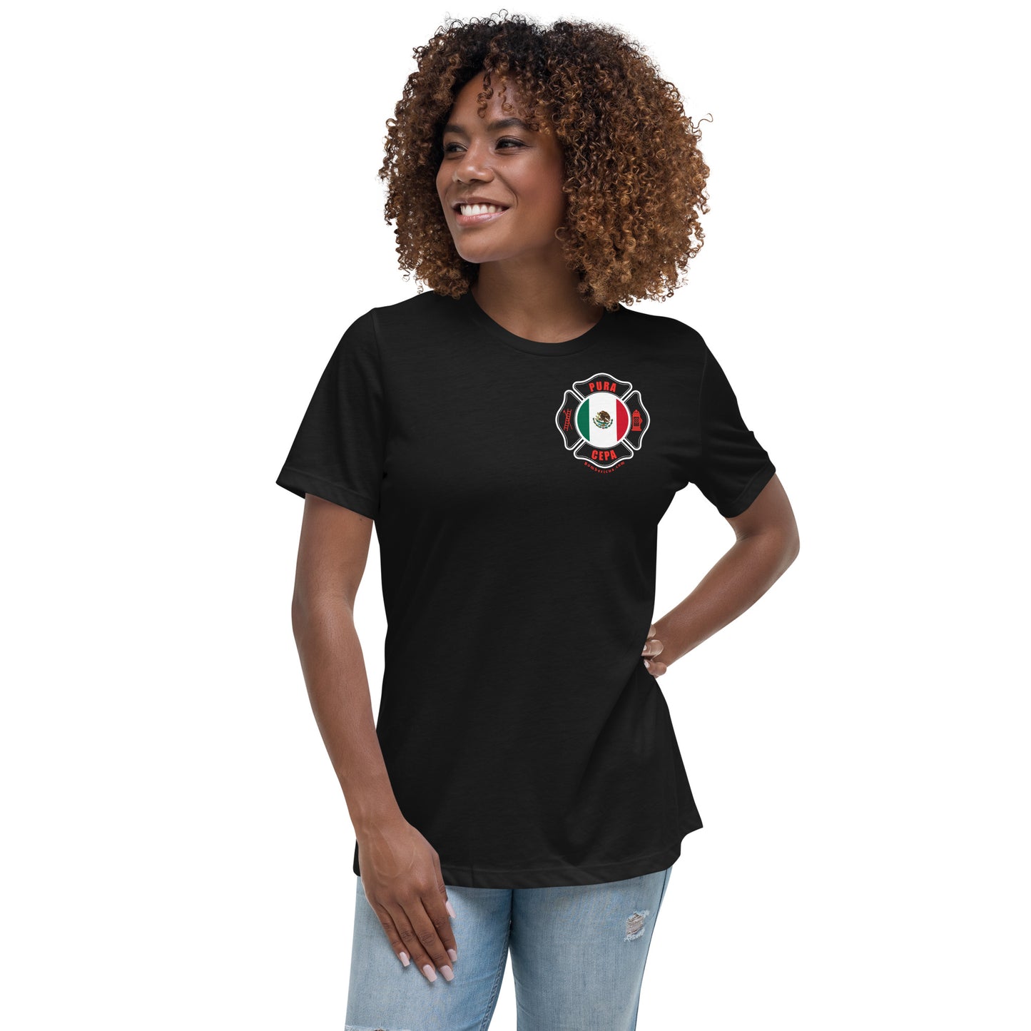 Women's Relaxed T-Shirt: Bomberos-México