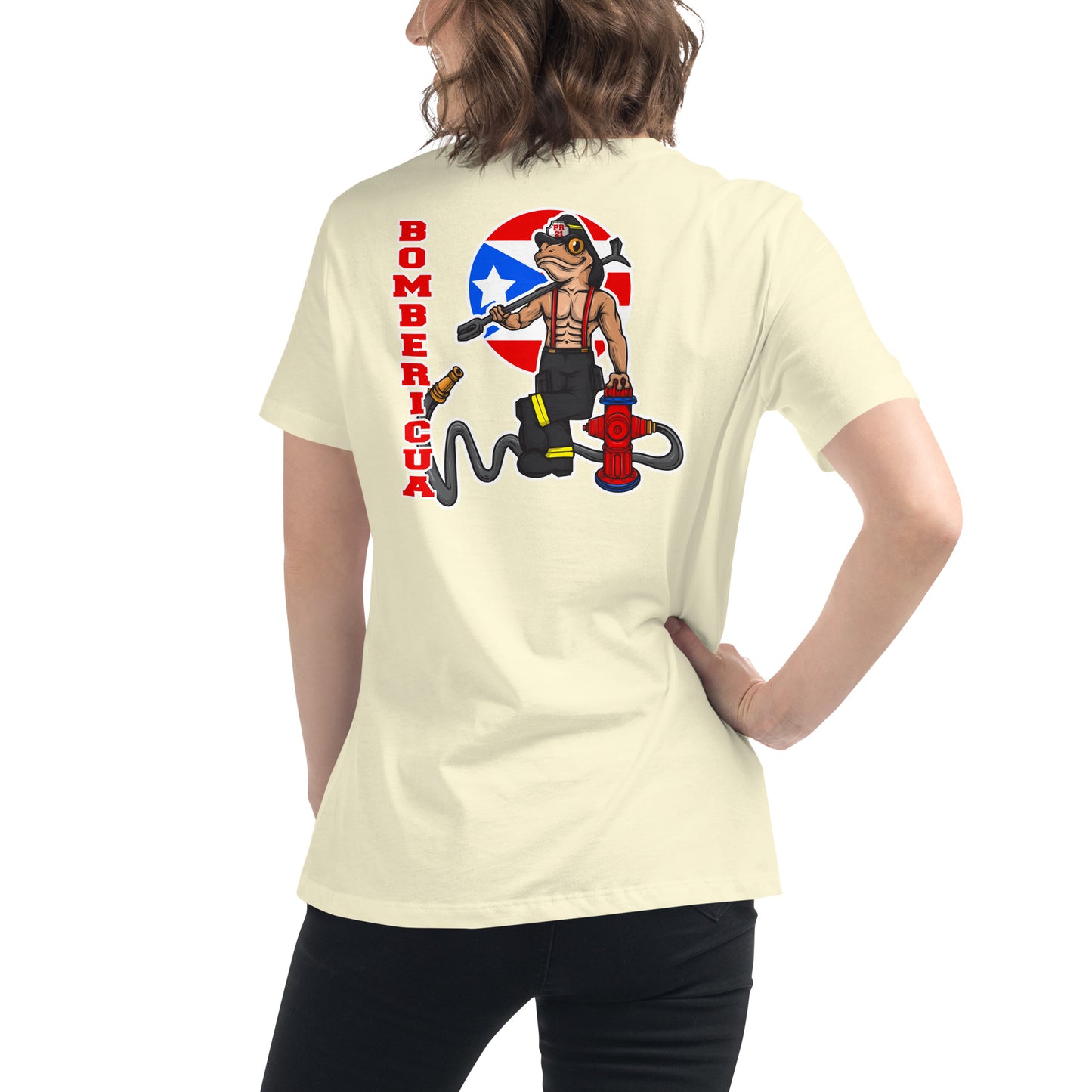 Women's Relaxed T-Shirt: Coqui Bombericua