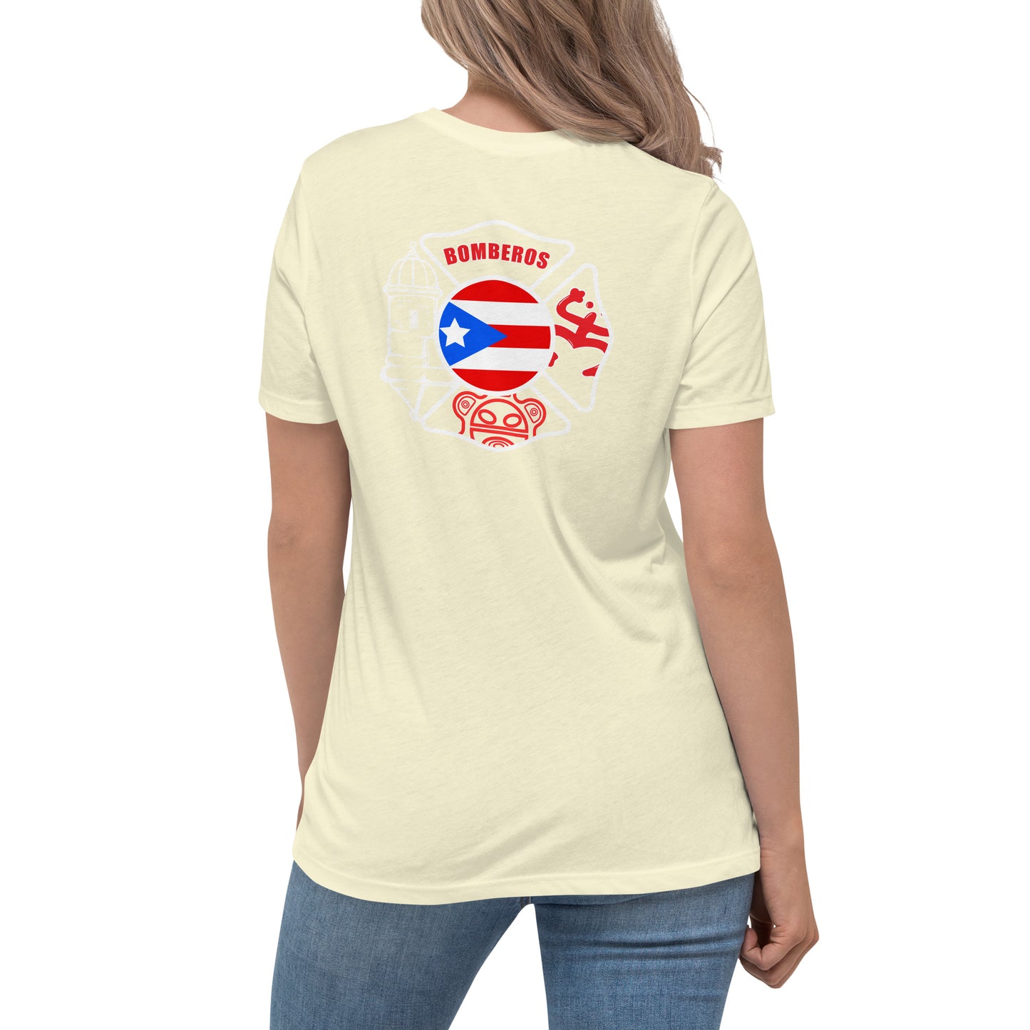 Women's Relaxed T-Shirt: Bomberos-Boricua