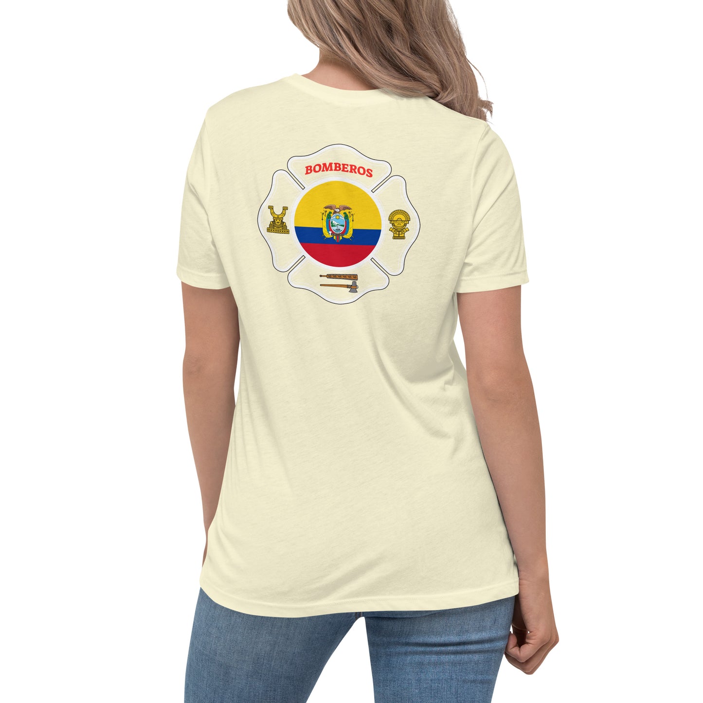 Women's Relaxed T-Shirt: Bomberos-Ecuador