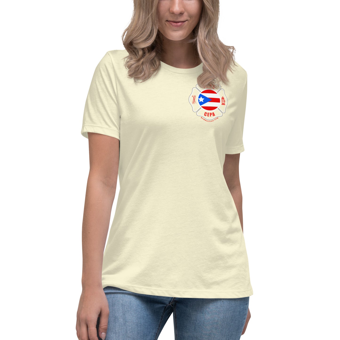 Women's Relaxed T-Shirt: Bomberos-Boricua