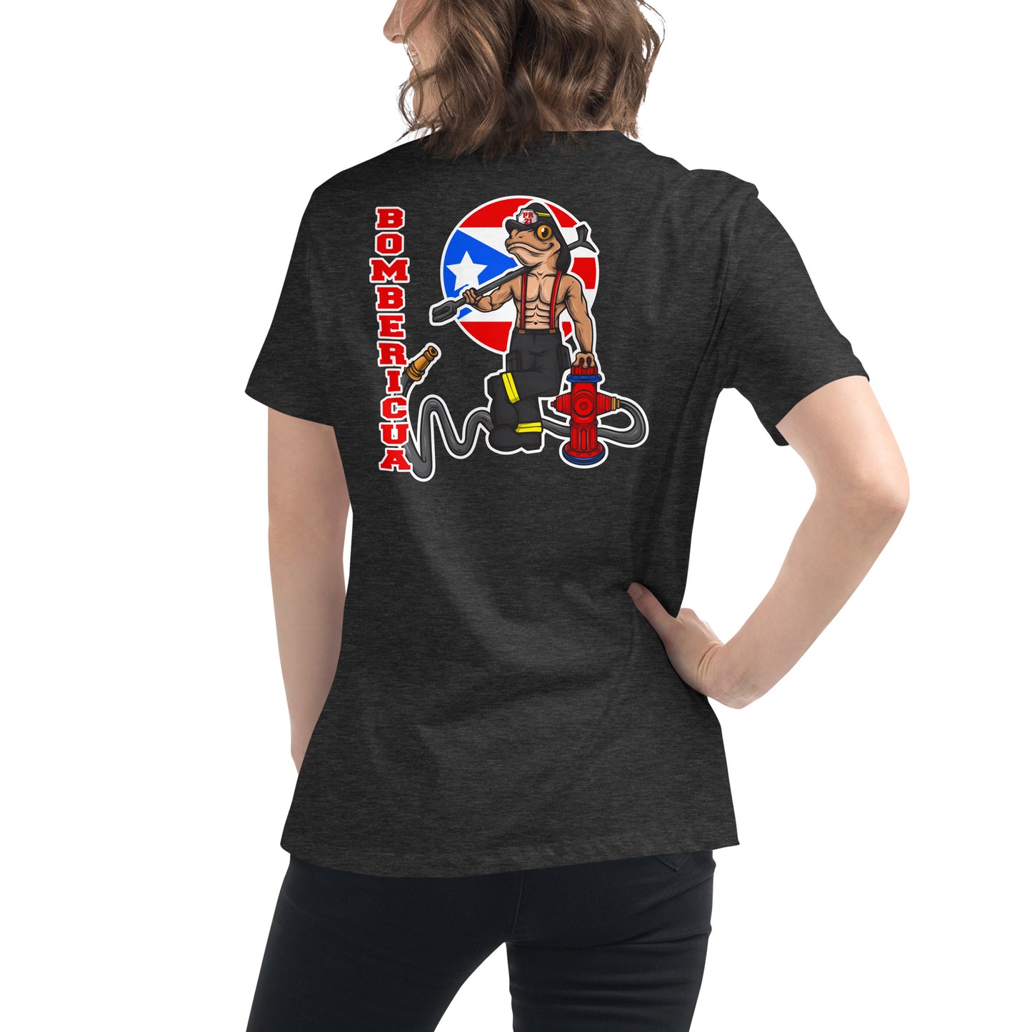 Women's Relaxed T-Shirt: Coqui Bombericua