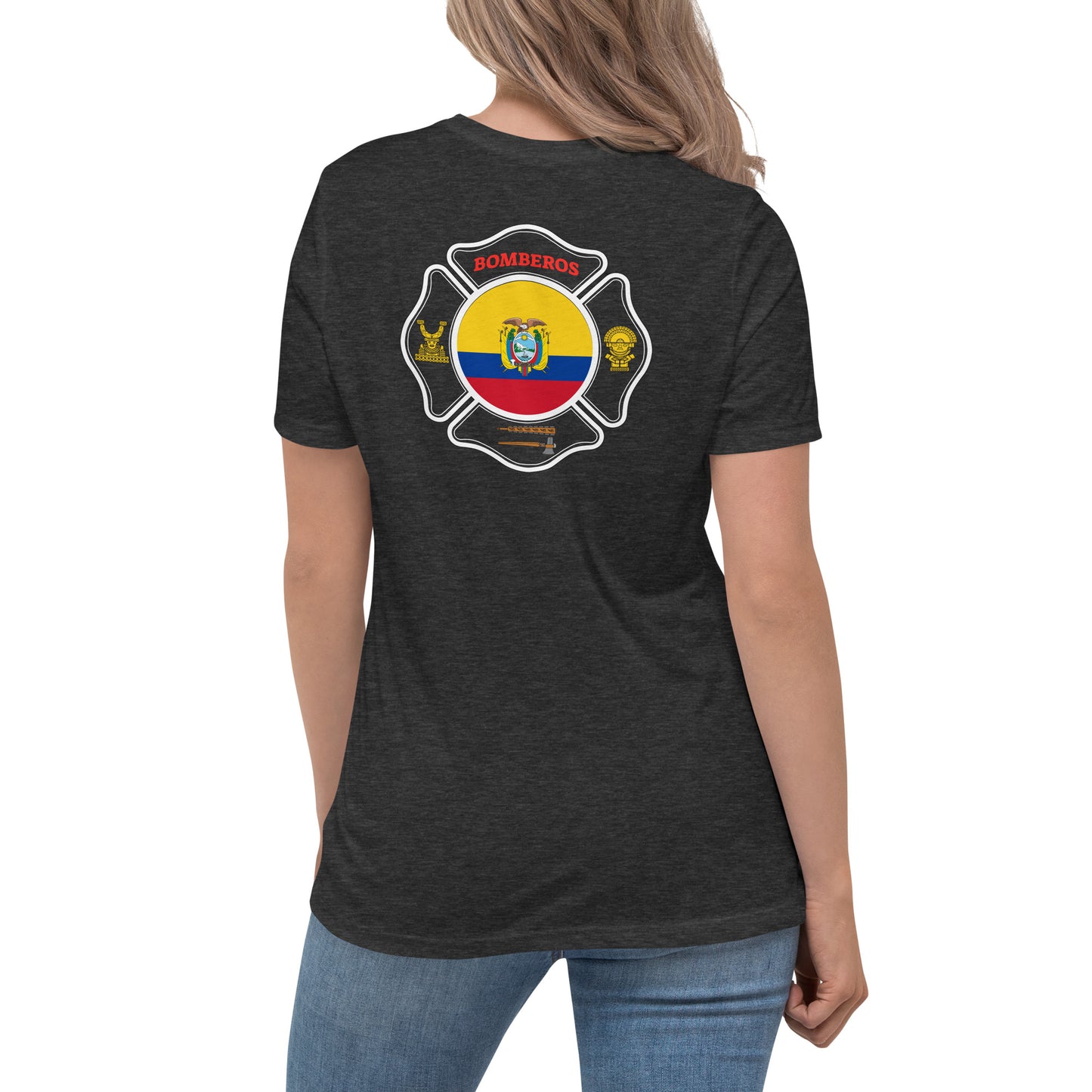 Women's Relaxed T-Shirt: Bomberos-Ecuador