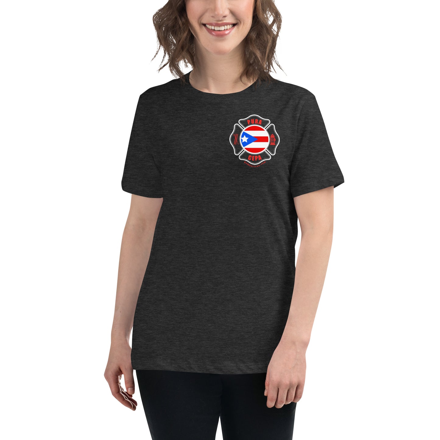 Women's Relaxed T-Shirt: Coqui Bombericua