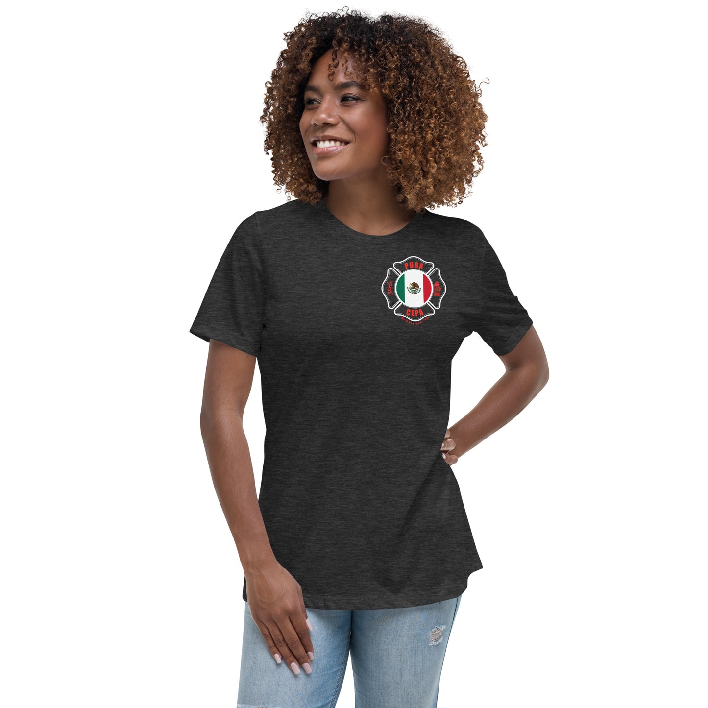 Women's Relaxed T-Shirt: Bomberos-México