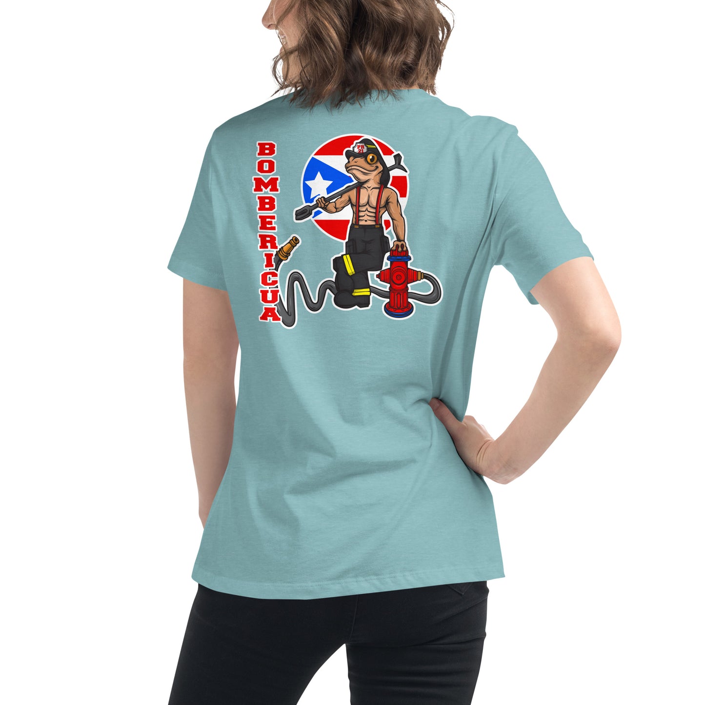 Women's Relaxed T-Shirt: Coqui Bombericua