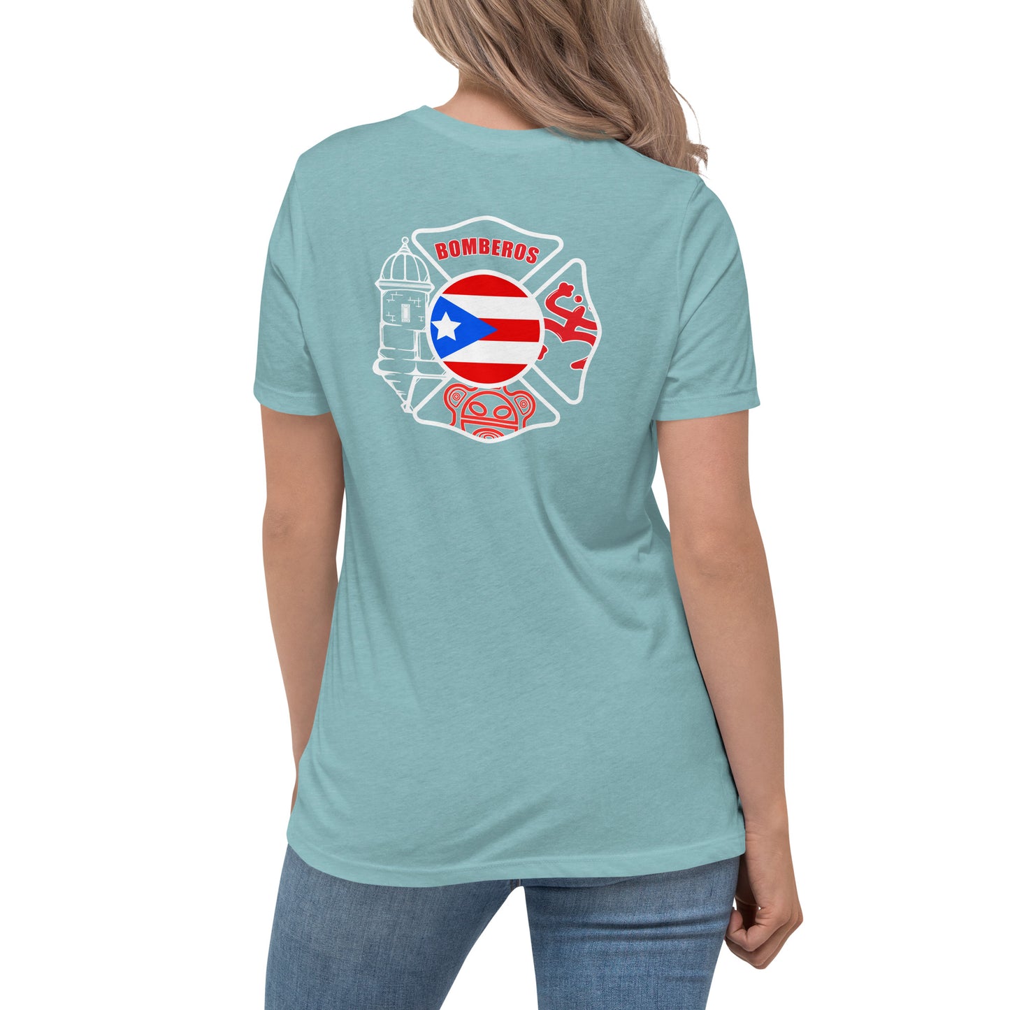 Women's Relaxed T-Shirt: Bomberos-Boricua