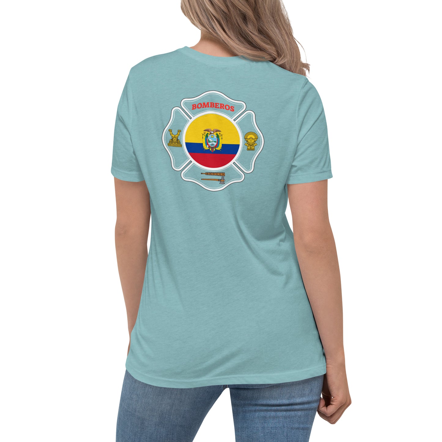 Women's Relaxed T-Shirt: Bomberos-Ecuador