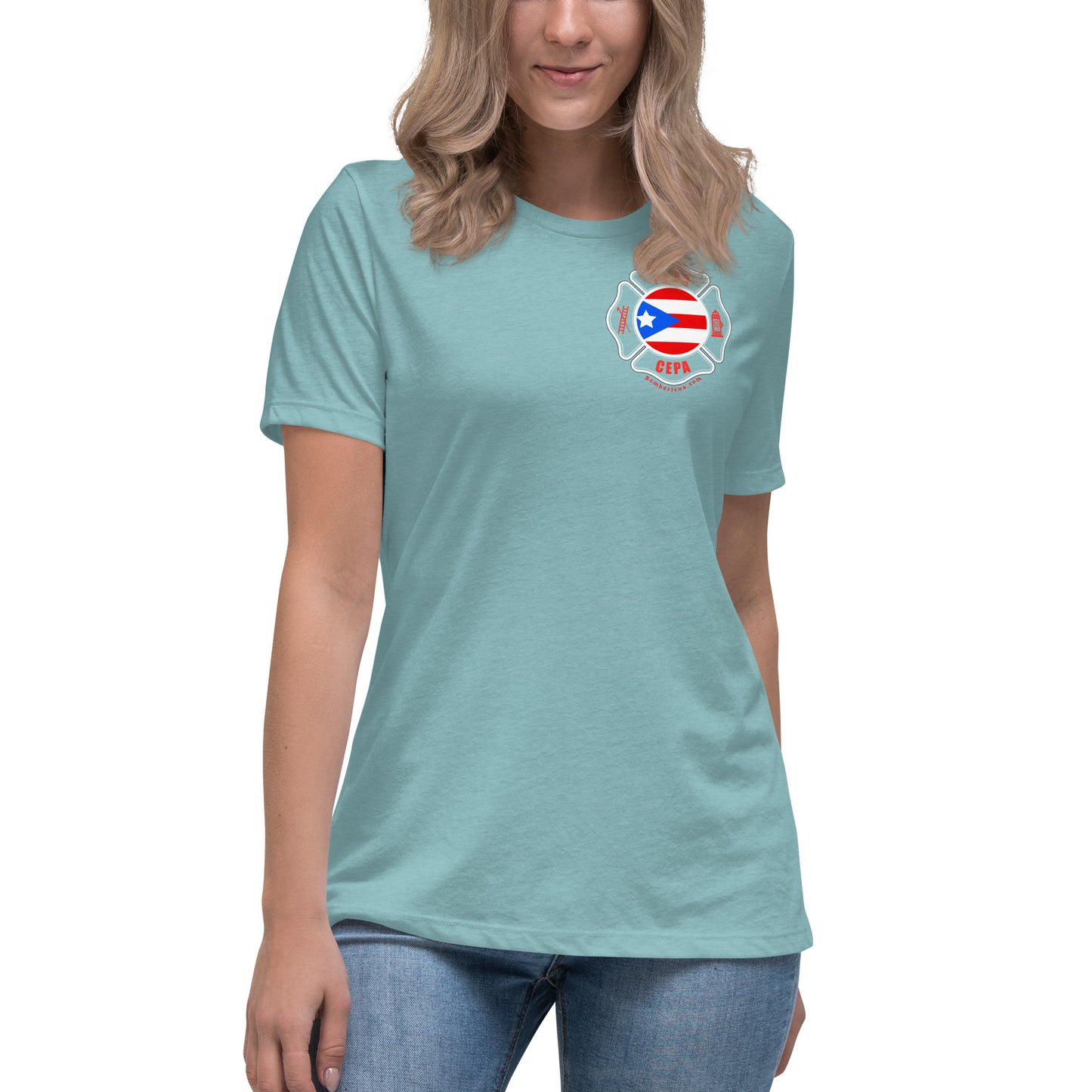 Women's Relaxed T-Shirt: Bomberos-Boricua