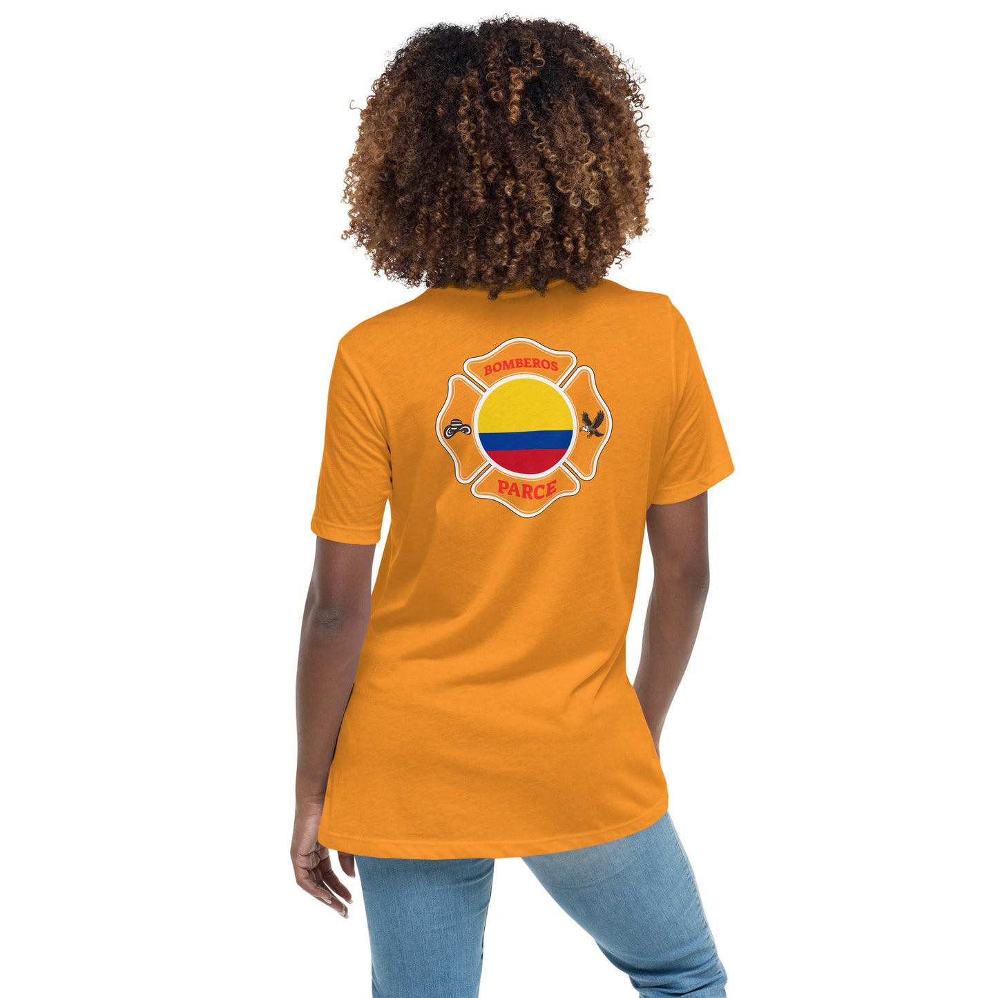 Women's Relaxed T-Shirt: Bomberos-Colombia