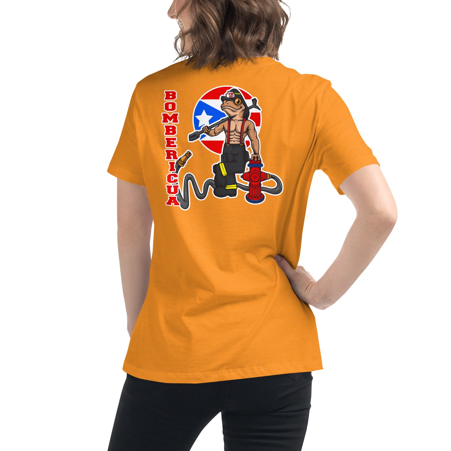 Women's Relaxed T-Shirt: Coqui Bombericua