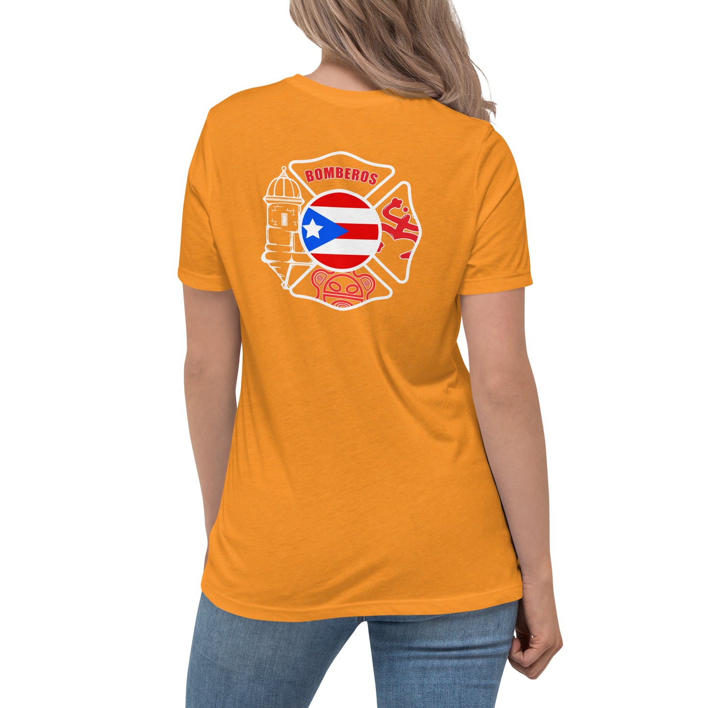 Women's Relaxed T-Shirt: Bomberos-Boricua