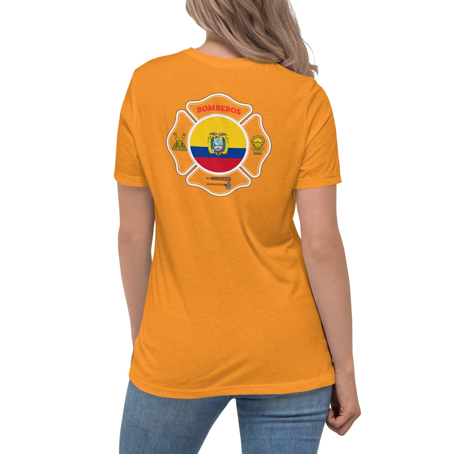 Women's Relaxed T-Shirt: Bomberos-Ecuador