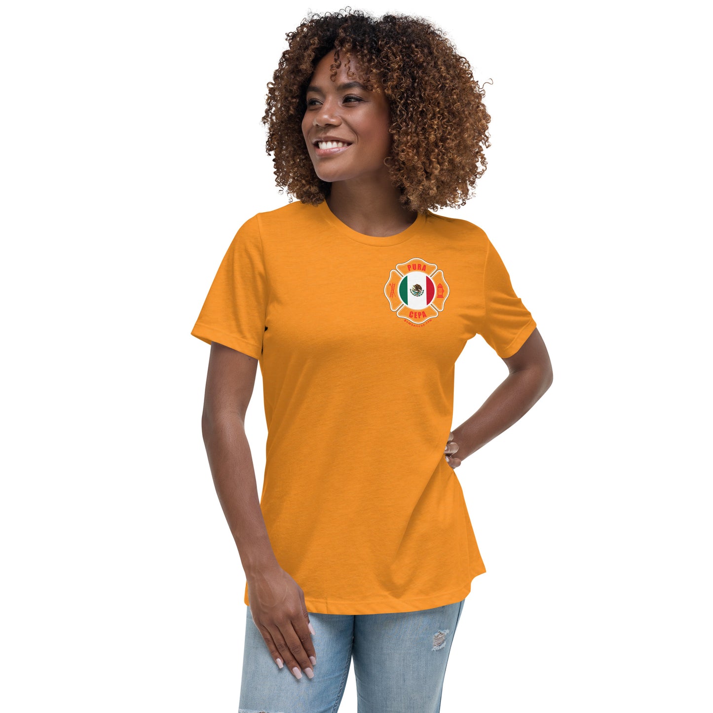 Women's Relaxed T-Shirt: Bomberos-México