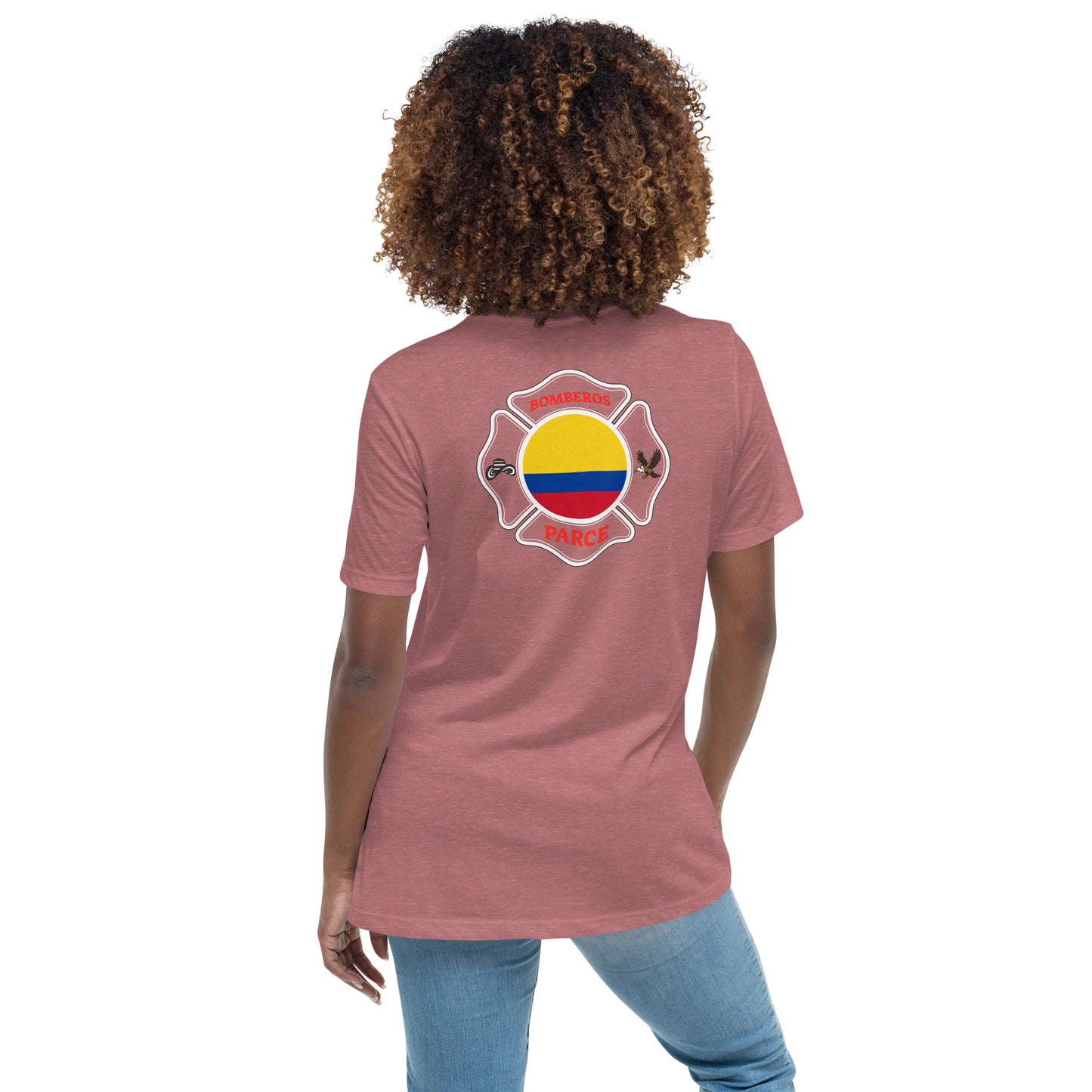 Women's Relaxed T-Shirt: Bomberos-Colombia