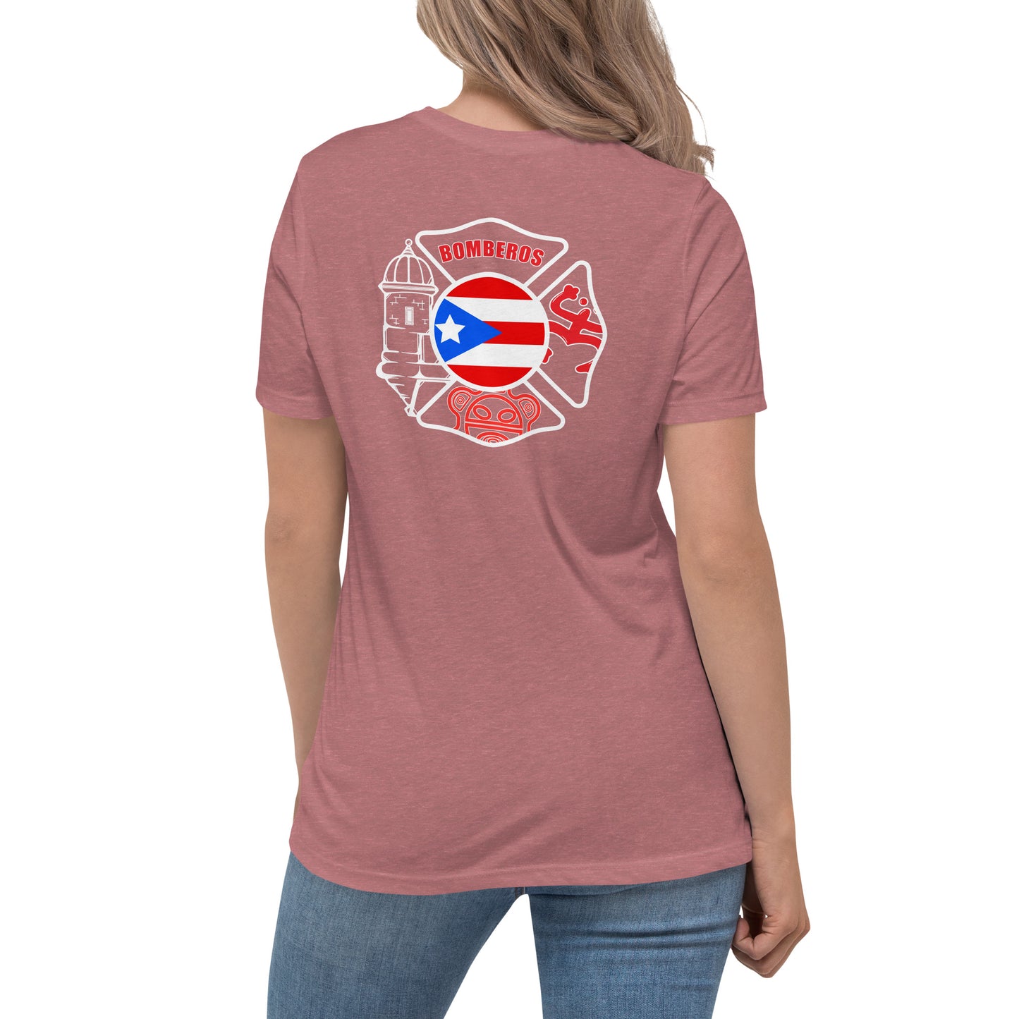 Women's Relaxed T-Shirt: Bomberos-Boricua