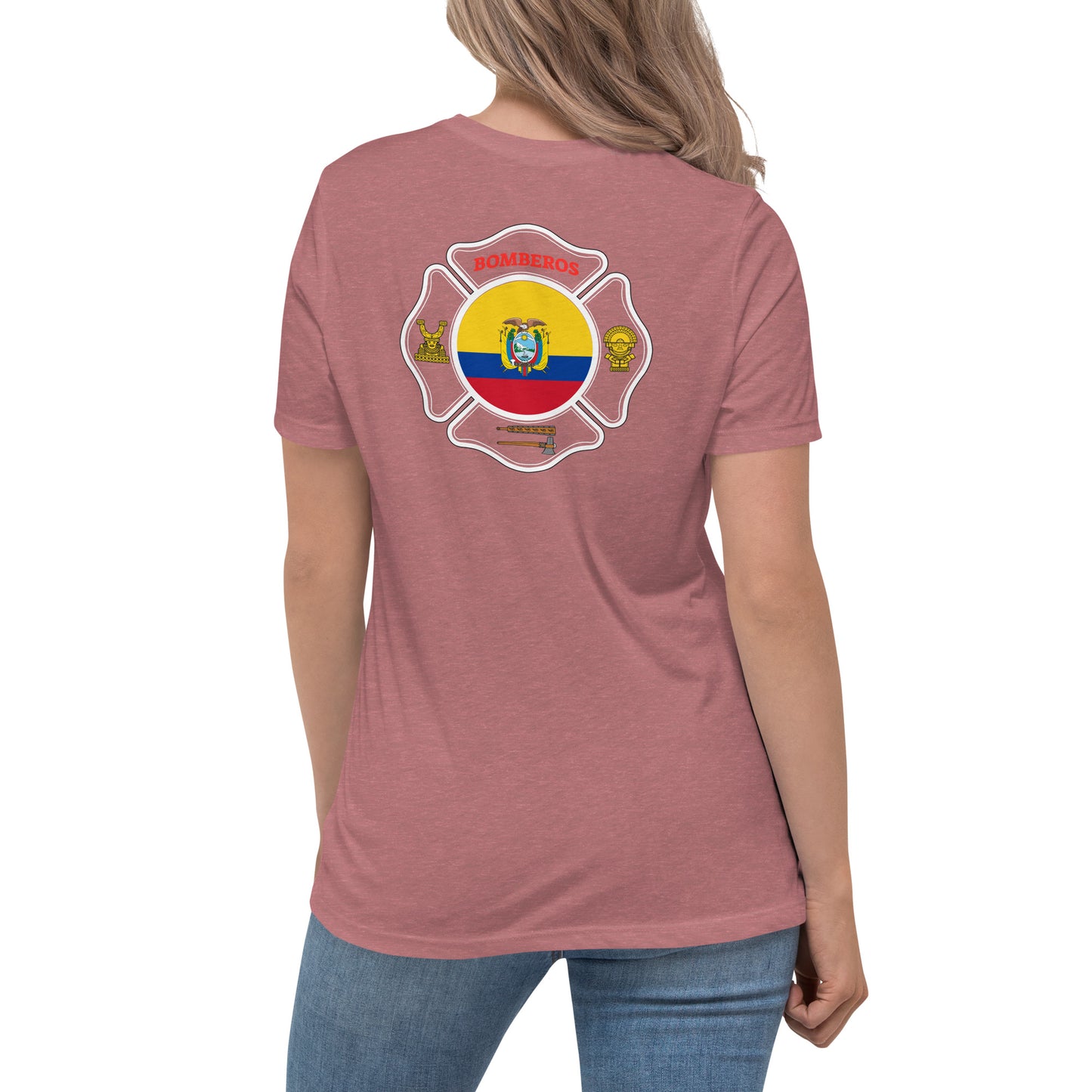 Women's Relaxed T-Shirt: Bomberos-Ecuador