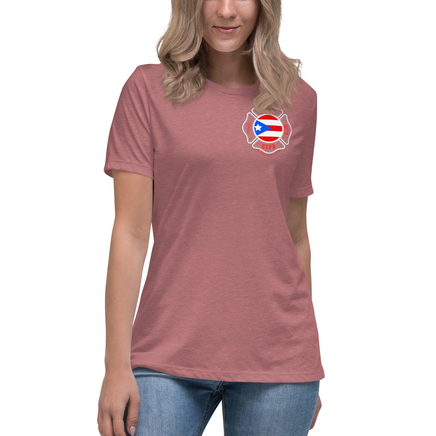 Women's Relaxed T-Shirt: Bomberos-Boricua