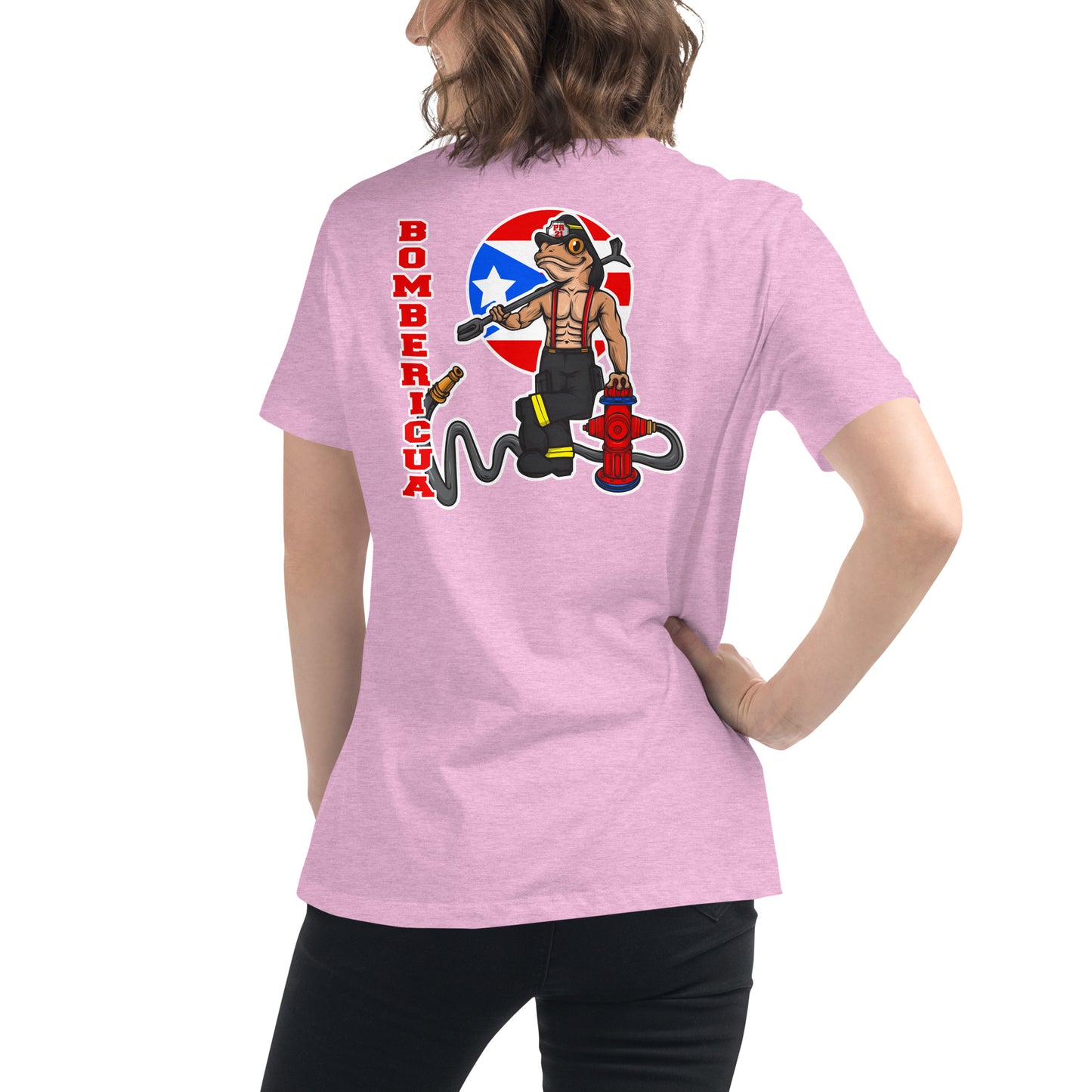 Women's Relaxed T-Shirt: Coqui Bombericua