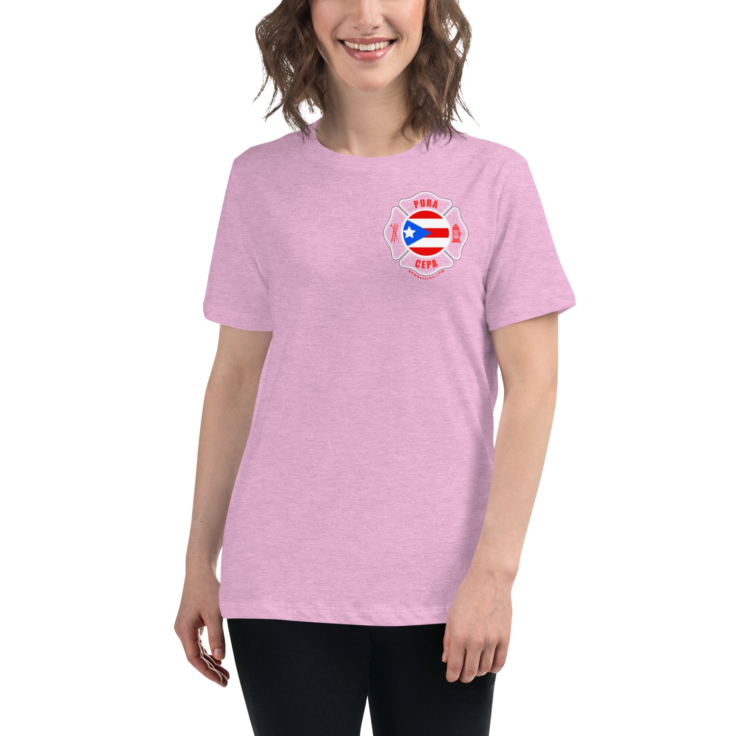 Women's Relaxed T-Shirt: Coqui Bombericua