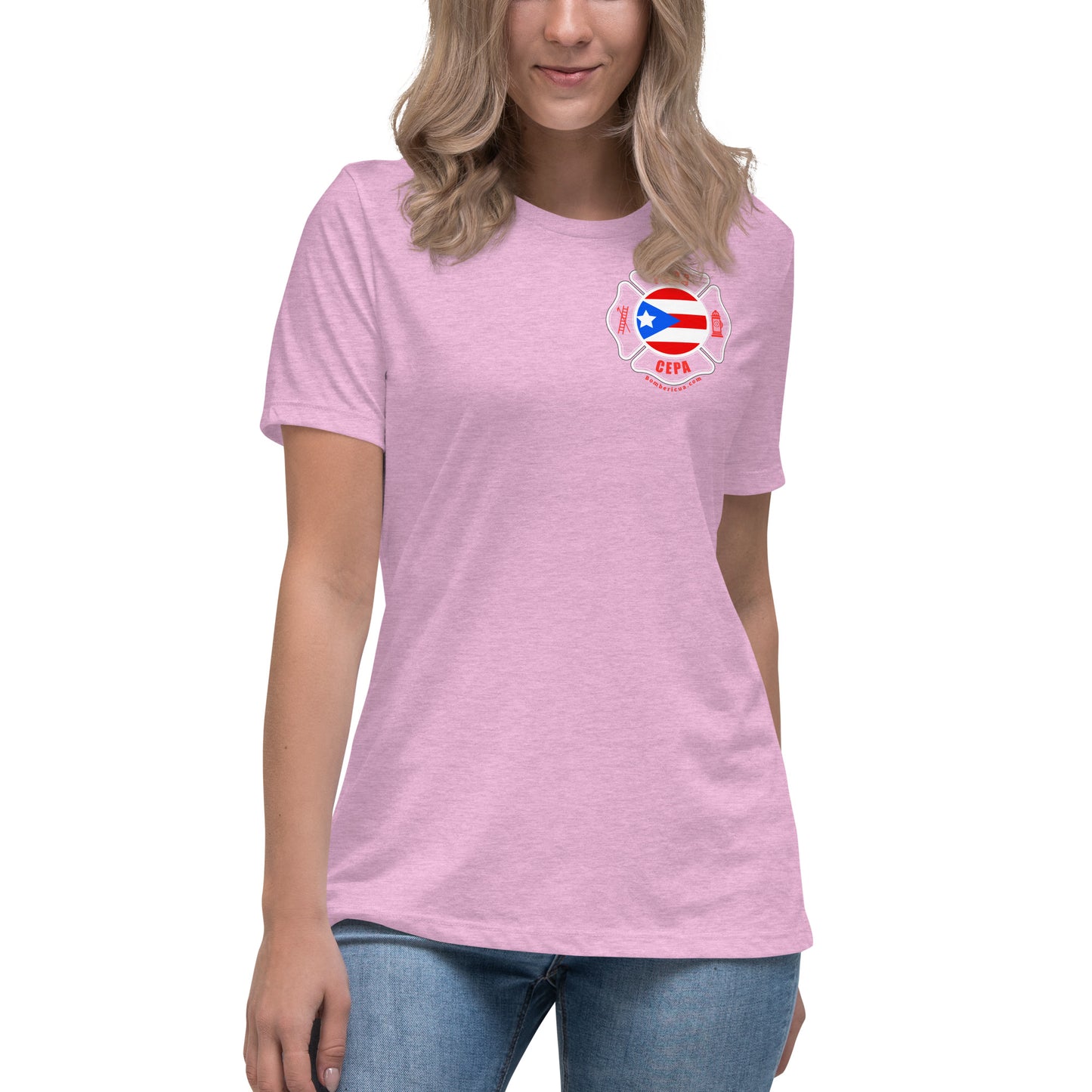 Women's Relaxed T-Shirt: Bomberos-Boricua