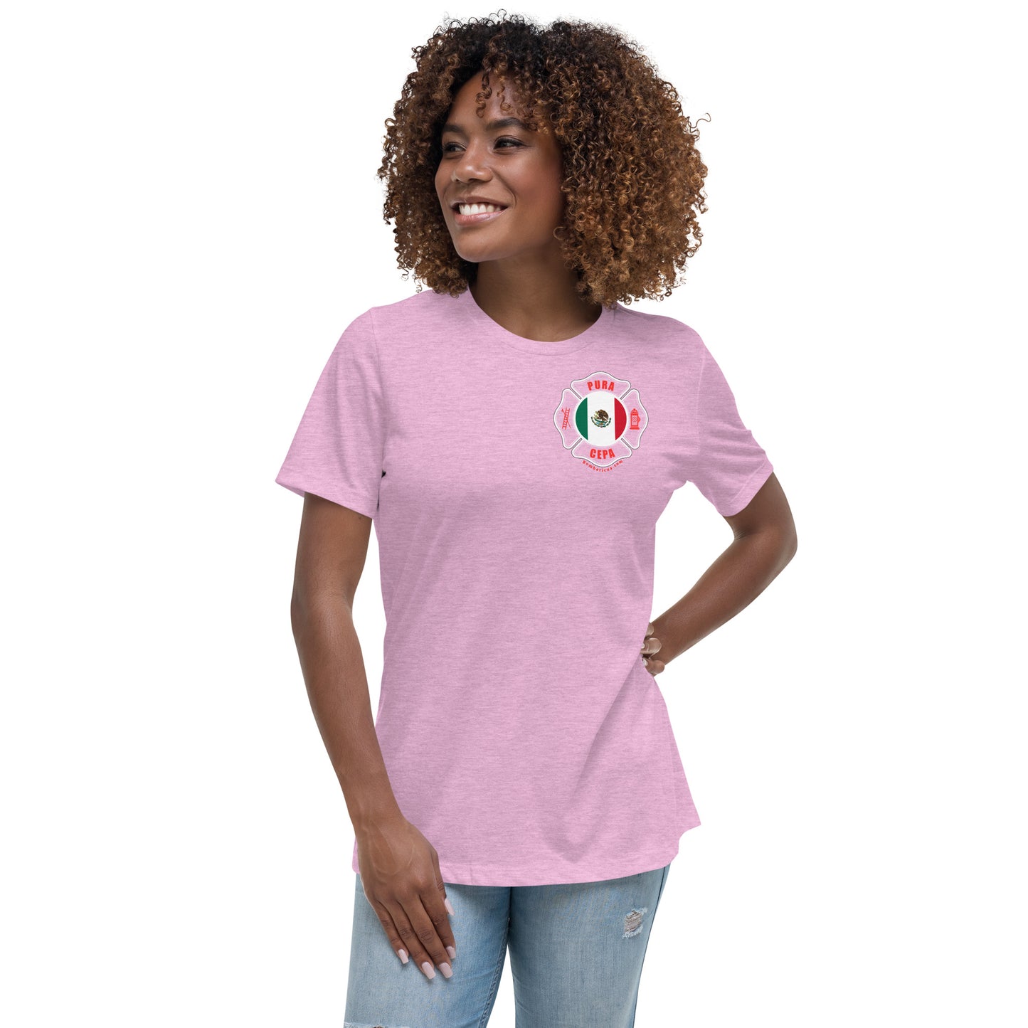 Women's Relaxed T-Shirt: Bomberos-México