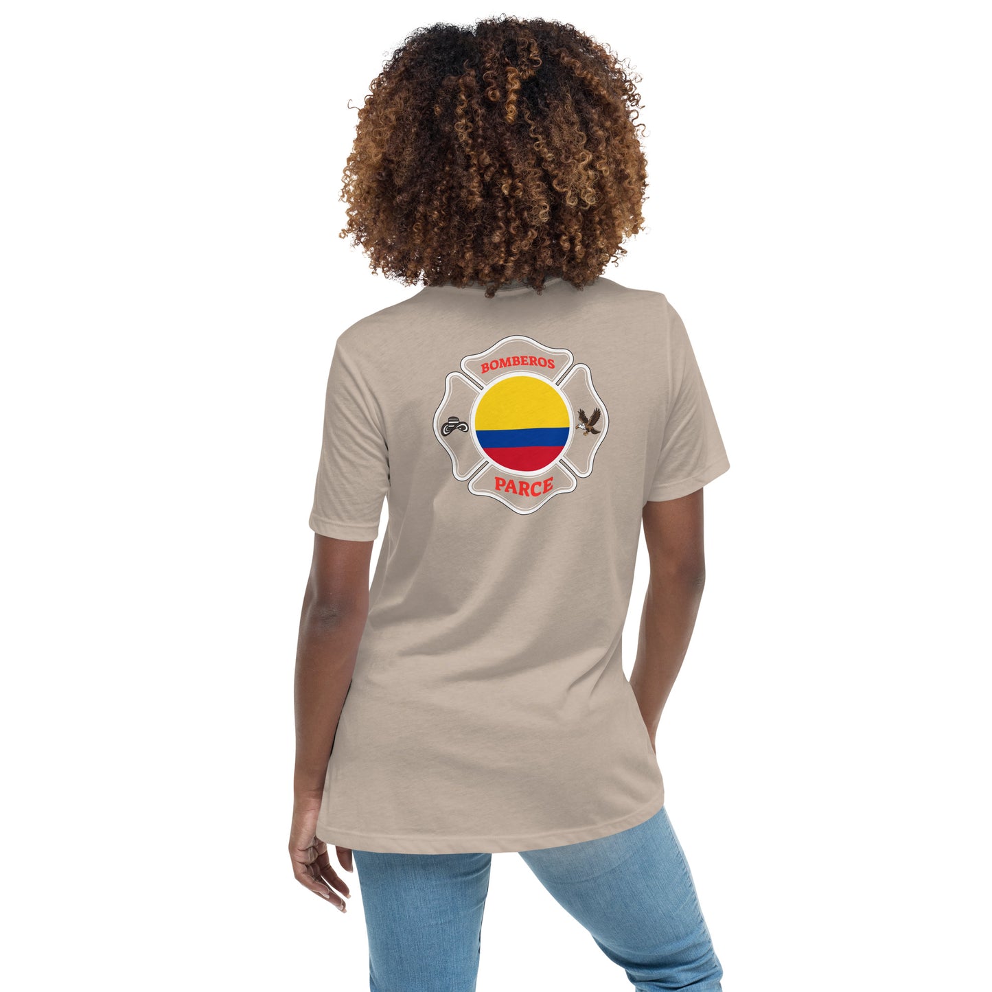 Women's Relaxed T-Shirt: Bomberos-Colombia