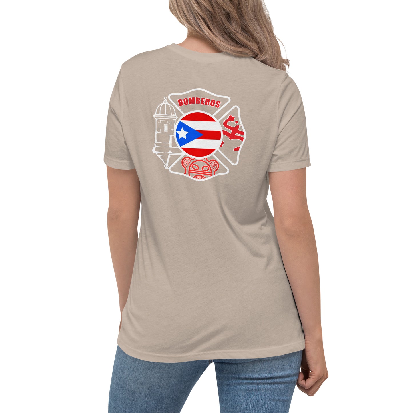 Women's Relaxed T-Shirt: Bomberos-Boricua