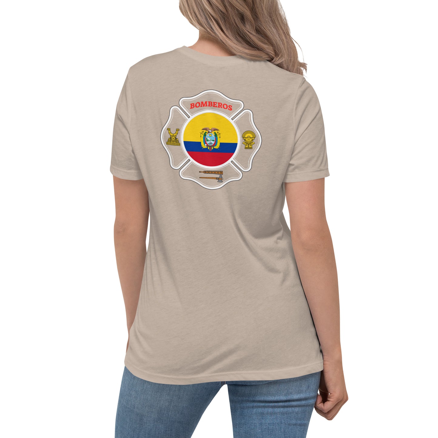 Women's Relaxed T-Shirt: Bomberos-Ecuador