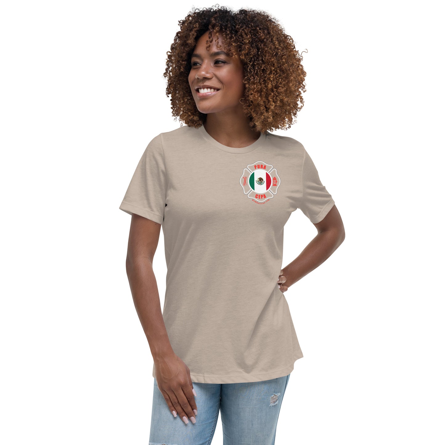 Women's Relaxed T-Shirt: Bomberos-México