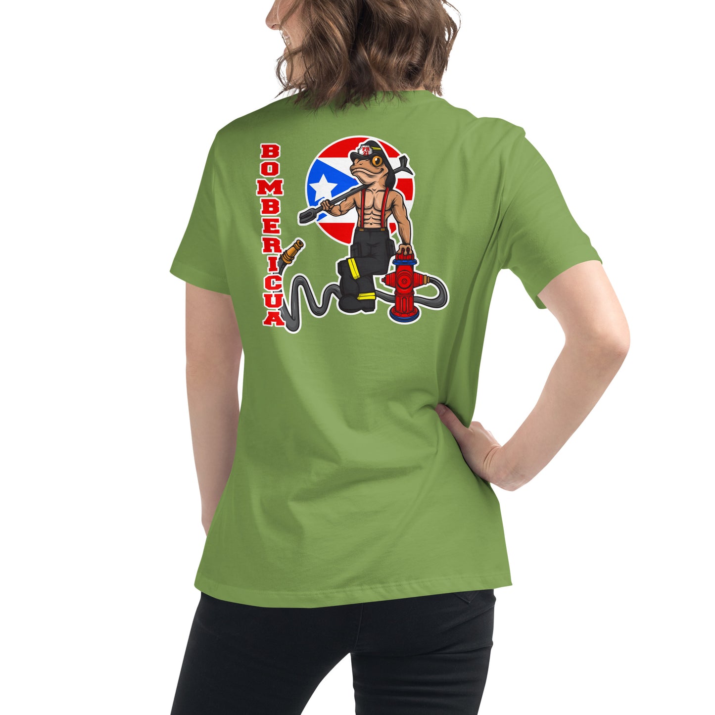 Women's Relaxed T-Shirt: Coqui Bombericua