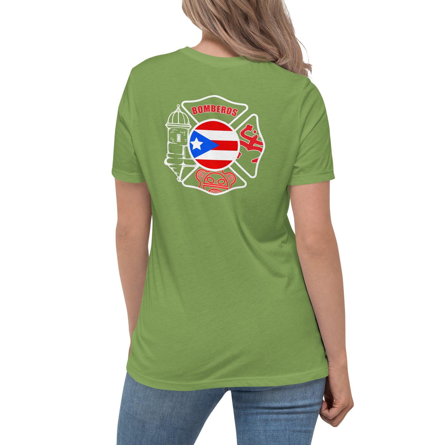 Women's Relaxed T-Shirt: Bomberos-Boricua