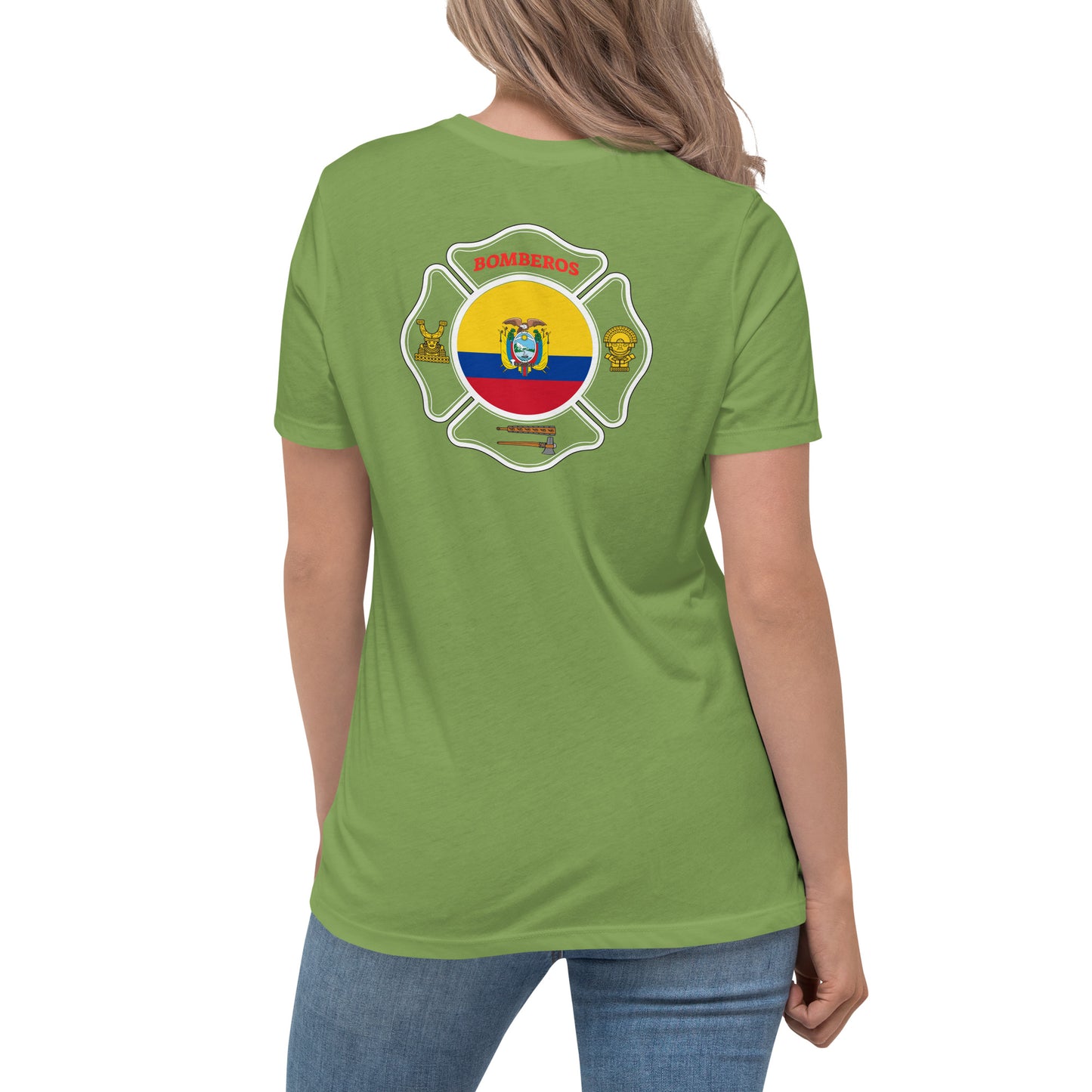 Women's Relaxed T-Shirt: Bomberos-Ecuador