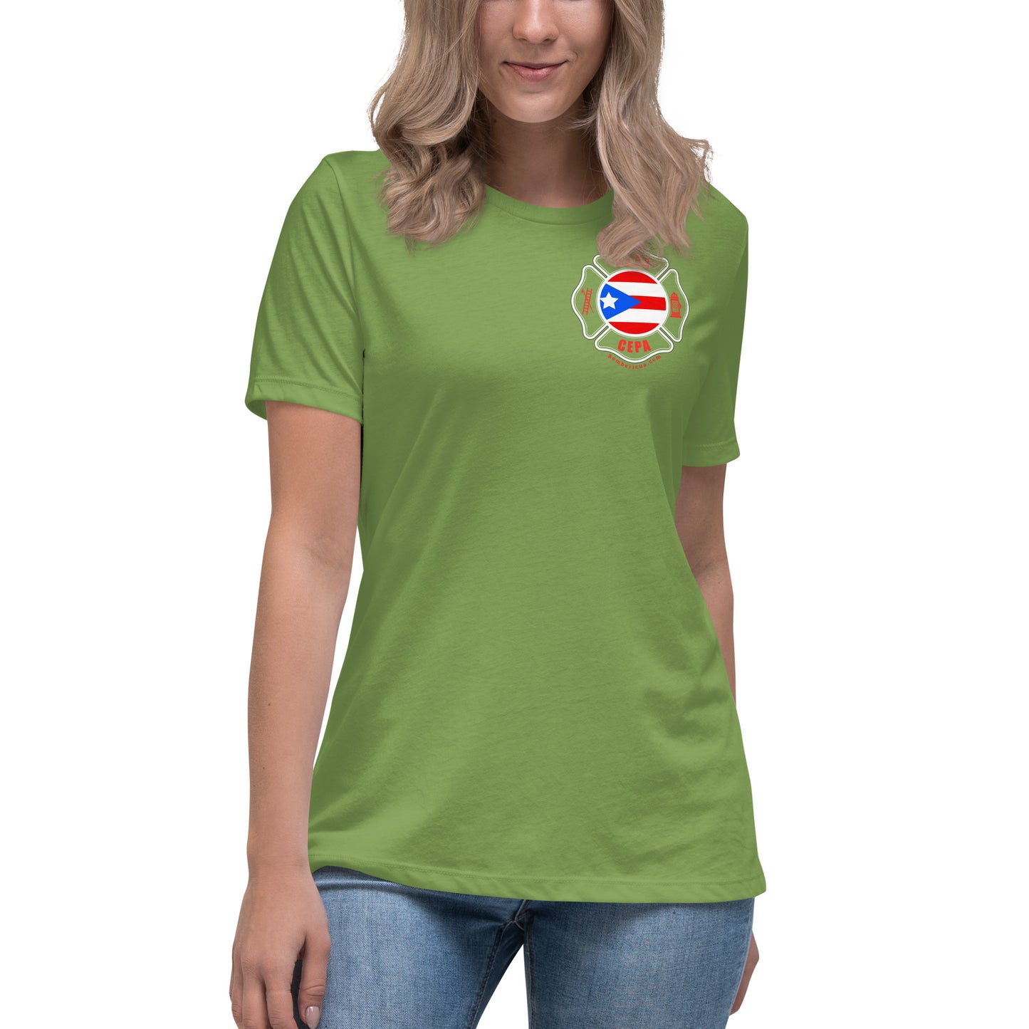 Women's Relaxed T-Shirt: Bomberos-Boricua