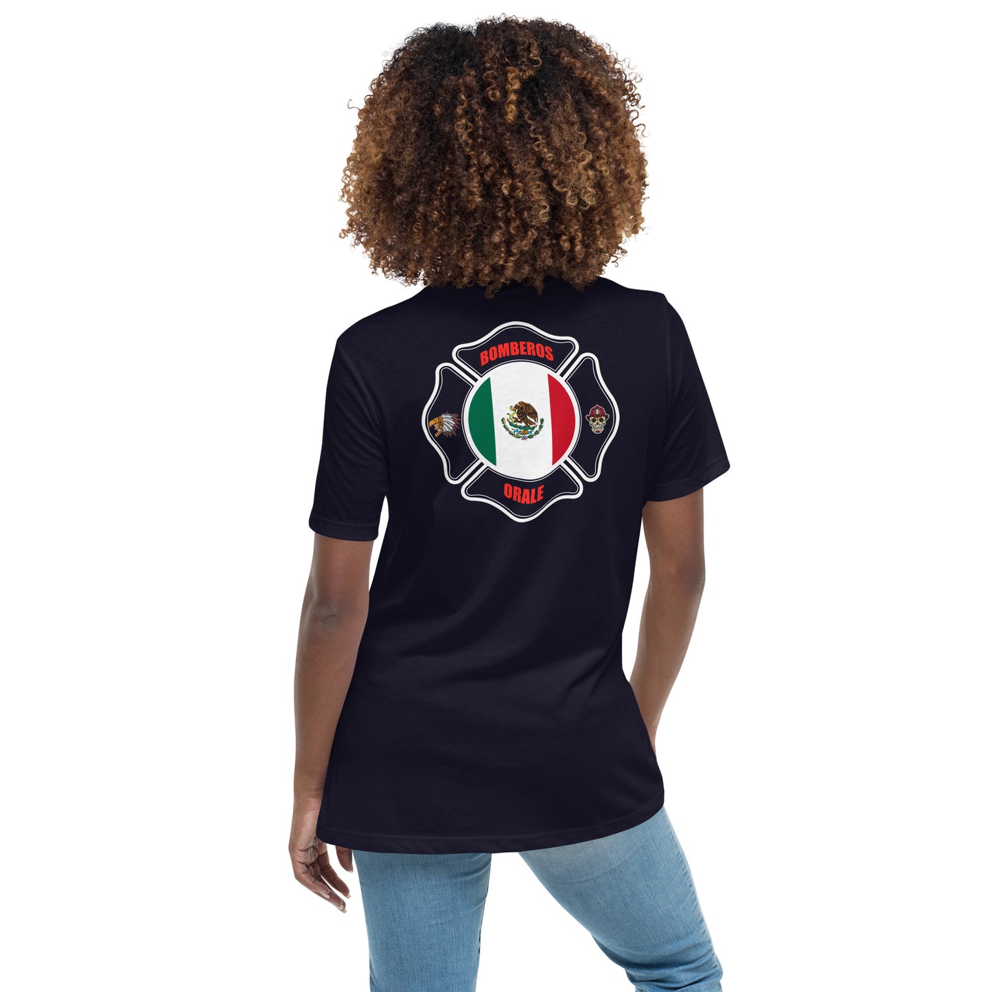 Women's Relaxed T-Shirt: Bomberos-México