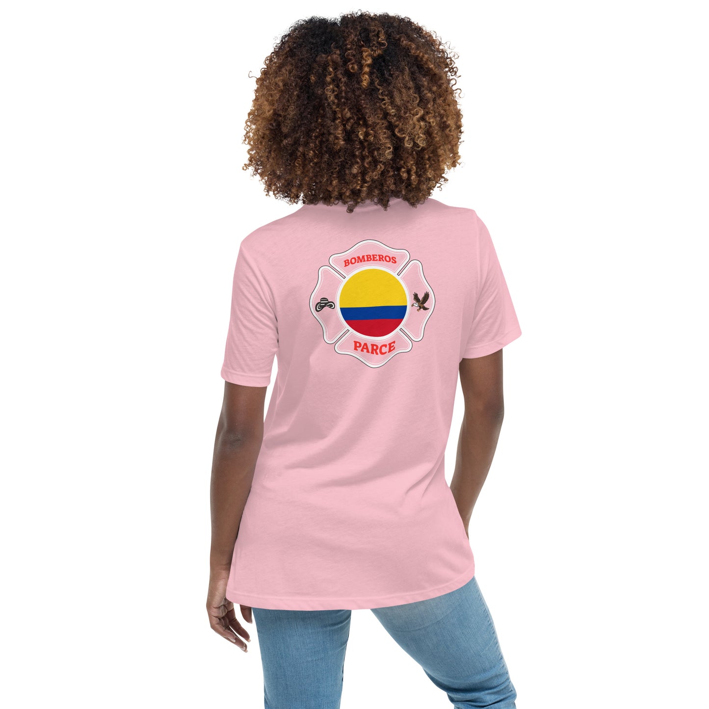 Women's Relaxed T-Shirt: Bomberos-Colombia