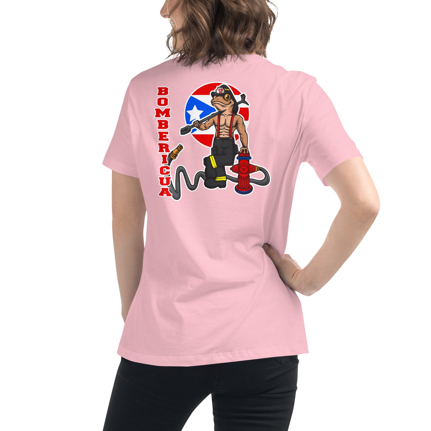 Women's Relaxed T-Shirt: Coqui Bombericua